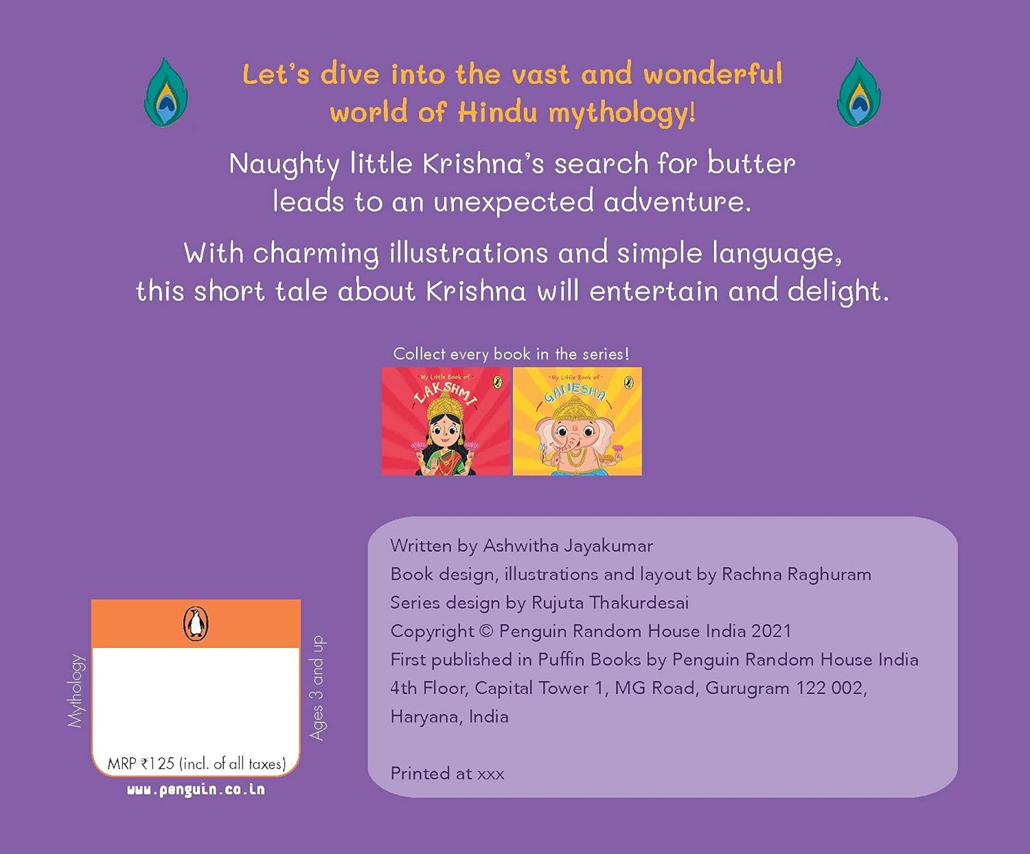 My Little Book of Krishna: Illustrated Board Book