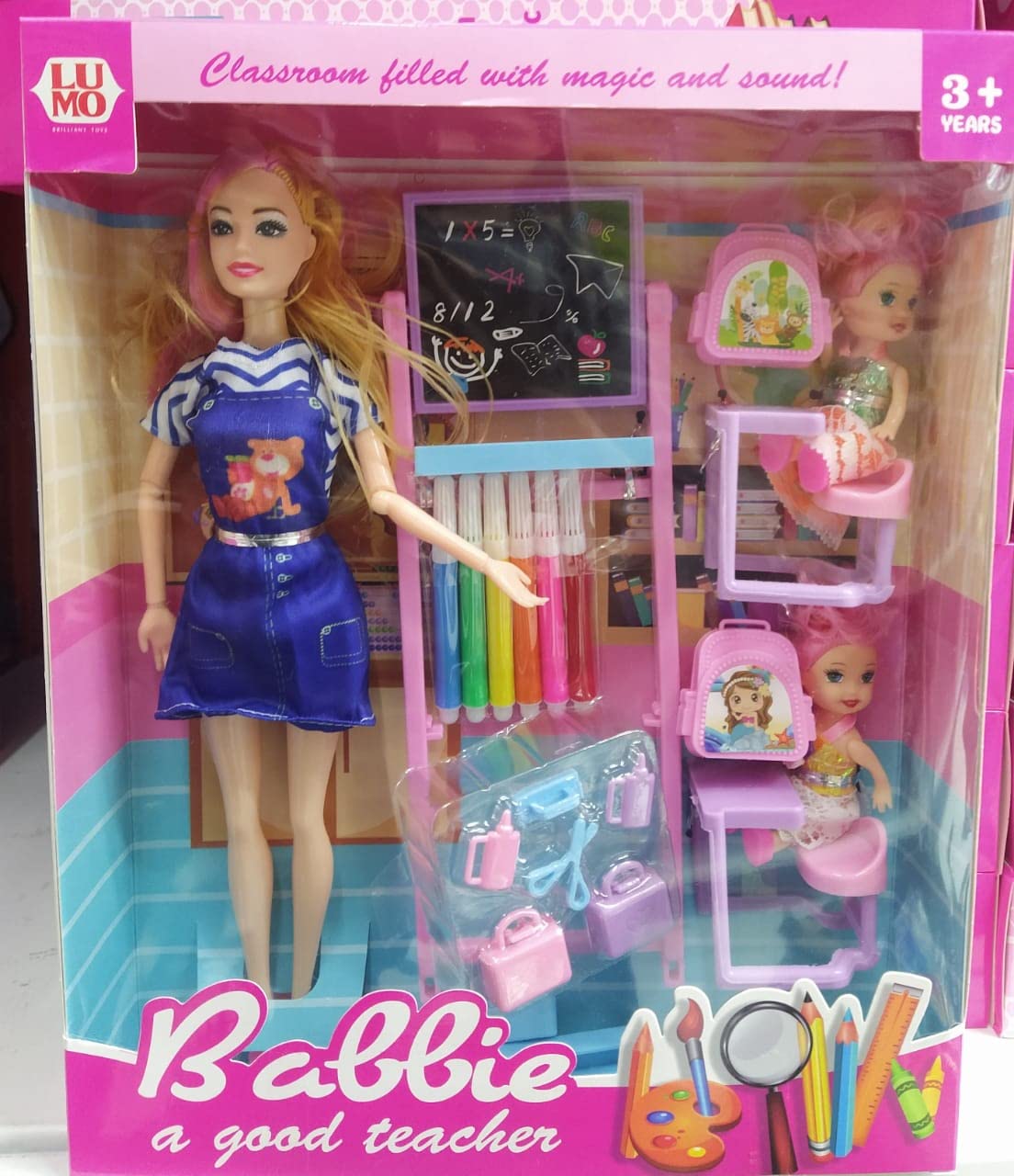 Barbie Classroom Playset with Teacher and Student Dolls