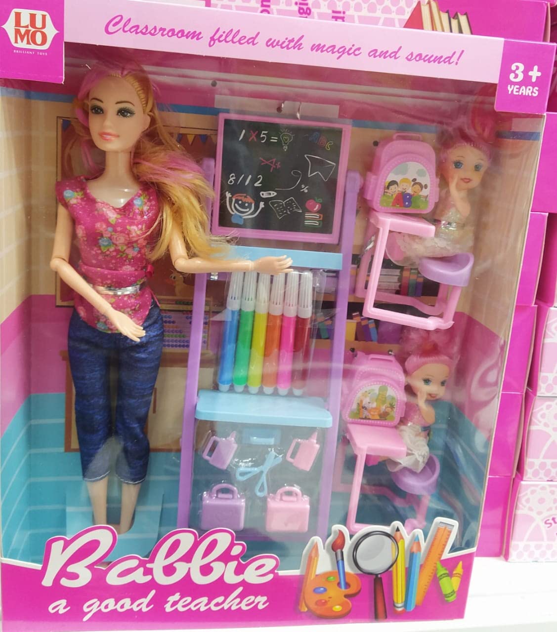 Barbie Classroom Playset with Teacher and Student Dolls