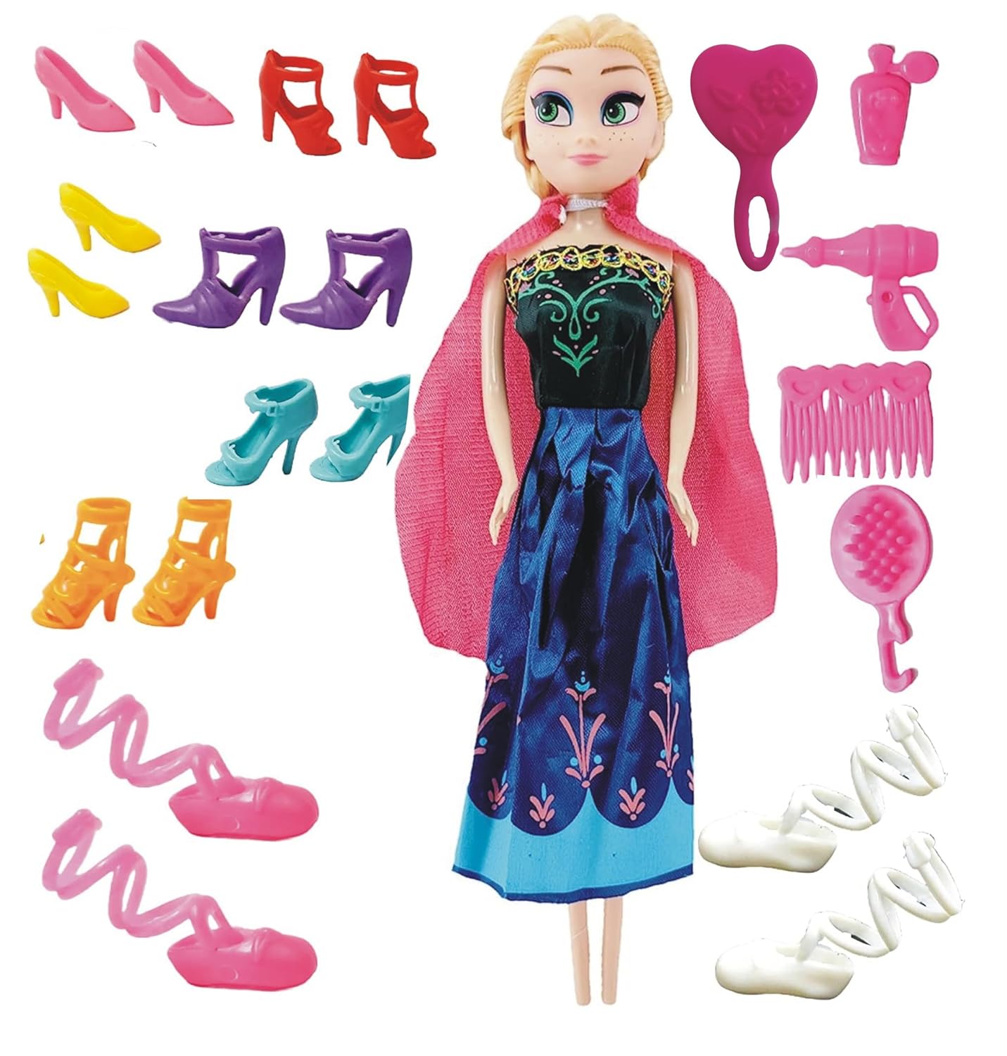 Frozen ANNA Toy Set with Big Doll, Baby Doll, and Fashion Accessories