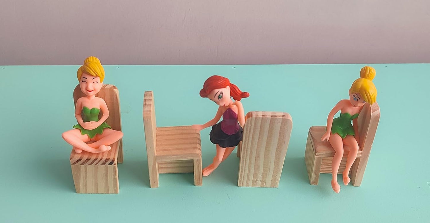 Timeless Wooden Dollhouse Furniture Set - Extended Kitchen