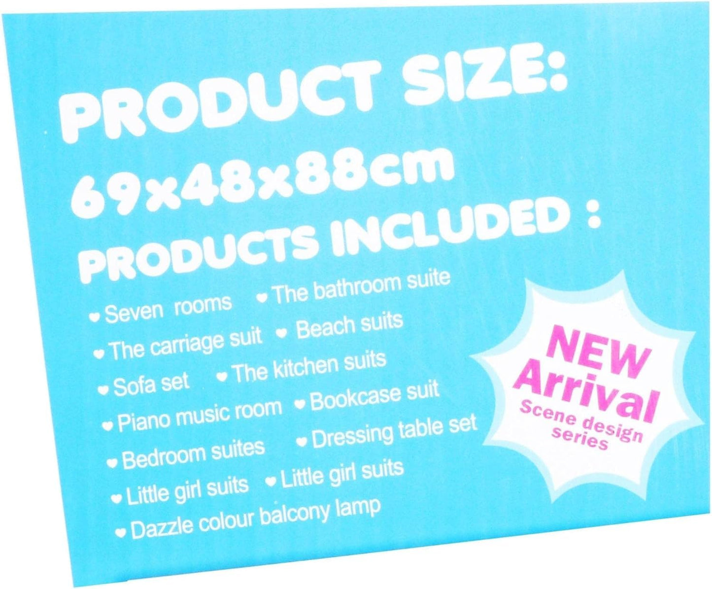 Frozen DIY Dollhouse Building Playset - Pink Dreamhouse with Dolls and Accessories