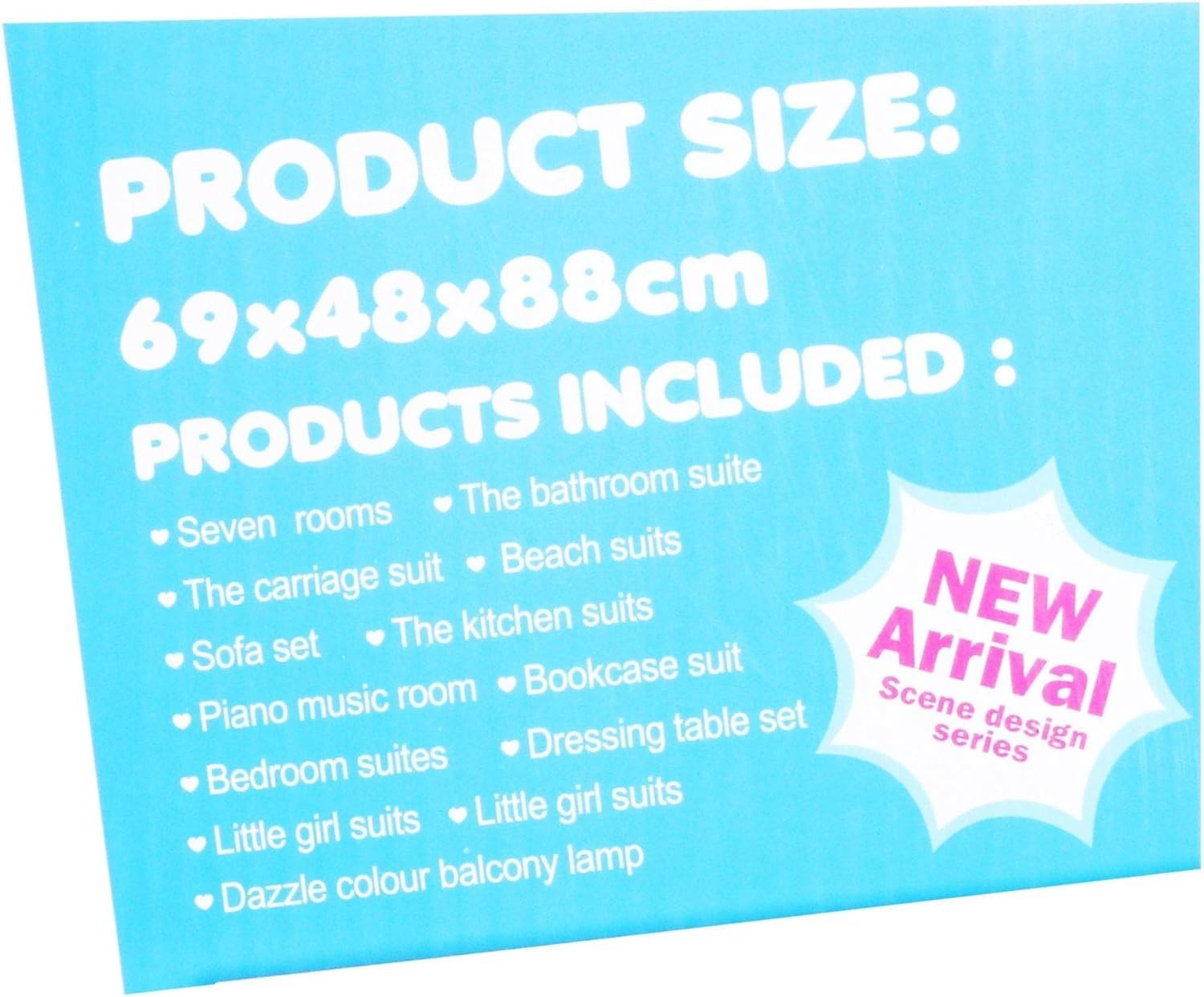 Frozen DIY Dollhouse Building Playset - Pink Dreamhouse with Dolls and Accessories
