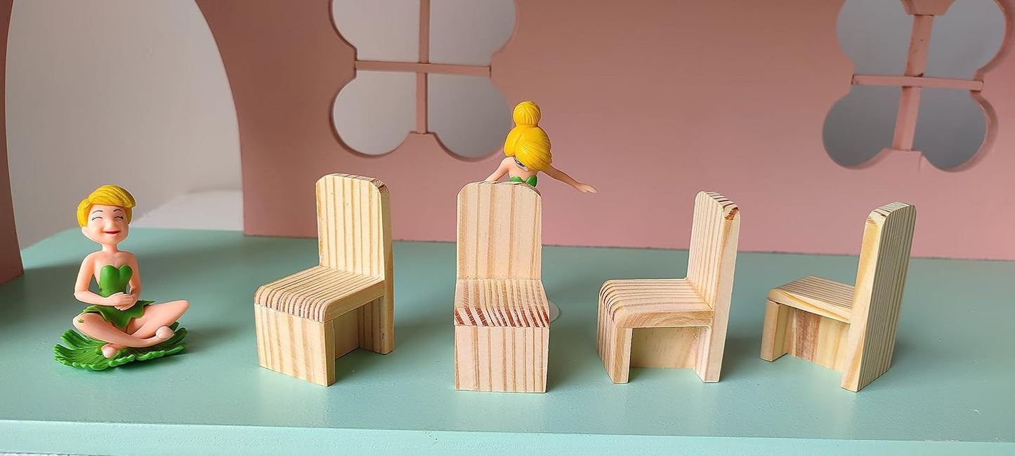 Timeless Wooden Dollhouse Furniture Set - Extended Kitchen