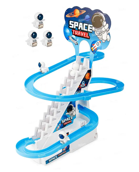 Space Travel Climbing Toys,Electric Space Chasing Race Track Game Set