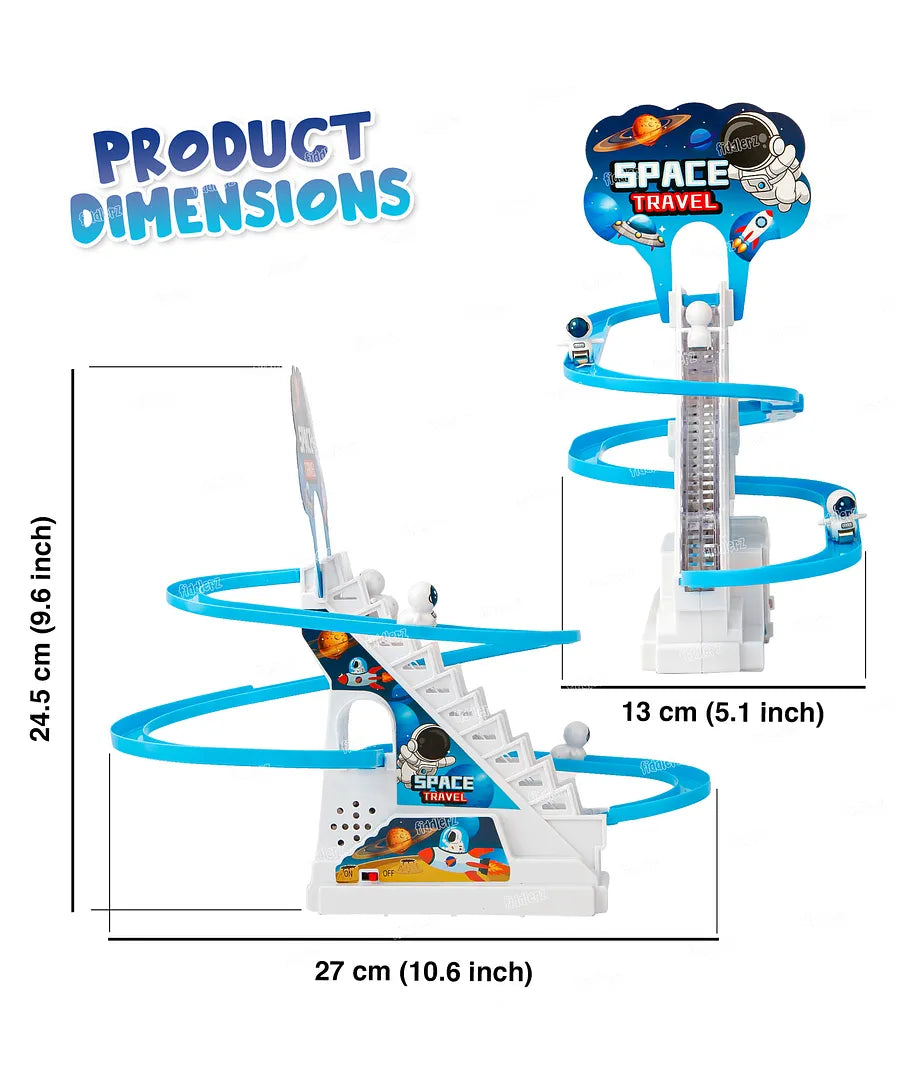 Space Travel Climbing Toys,Electric Space Chasing Race Track Game Set