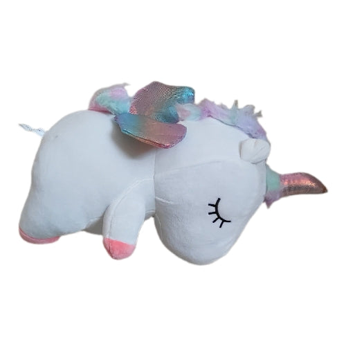 Liquortees Rainbow Wings Unicorn Soft toy Stuffed Animal - 15*32 cm | 279g  (White)