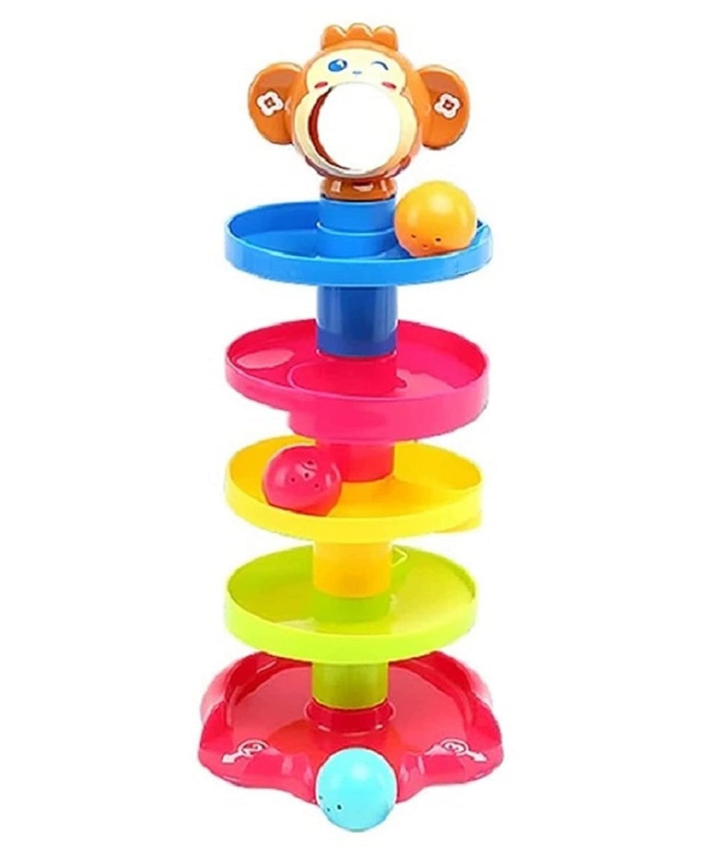PlayNLearn 5-Layer Ball Drop and Swirling Tower for Toddlers
