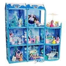 Frozen DIY Dollhouse Building Playset - Pink Dreamhouse with Dolls and Accessories