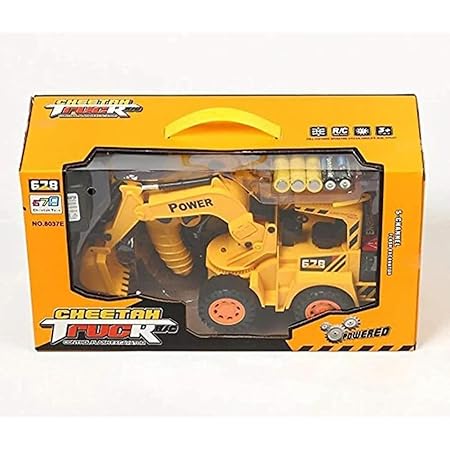 Cheetah Plastic Yellow Cheetah Construction Toy Remote Control Car Toys for Kids Boys L29 cm x H15 cm x W12 cm approx.