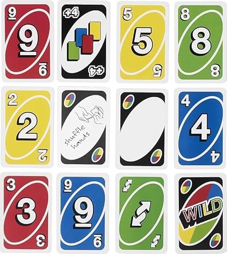 U-N-O Playing Cards Fun Game for 7 Yrs and Above for Kids and Adult, Set of 112 CardsNow with customizable Wild Cards