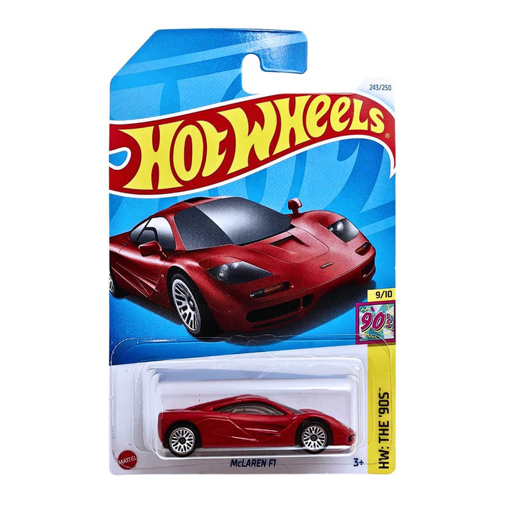 HOT WHEELS McLAREN F1 CAR DIE CAST CAR(Red), HW: THE'90S MATTEL, 3-YEAR AND ABOVE