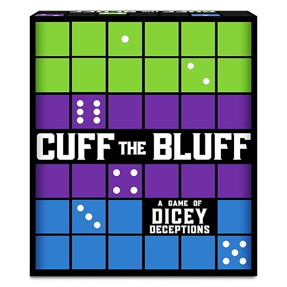 Cuff The Bluff - A Fun Bluffing Dice & Card Game, Strategy Game for Kids, Teens & Adults, Gifts Ages 12+, Easy to Learn