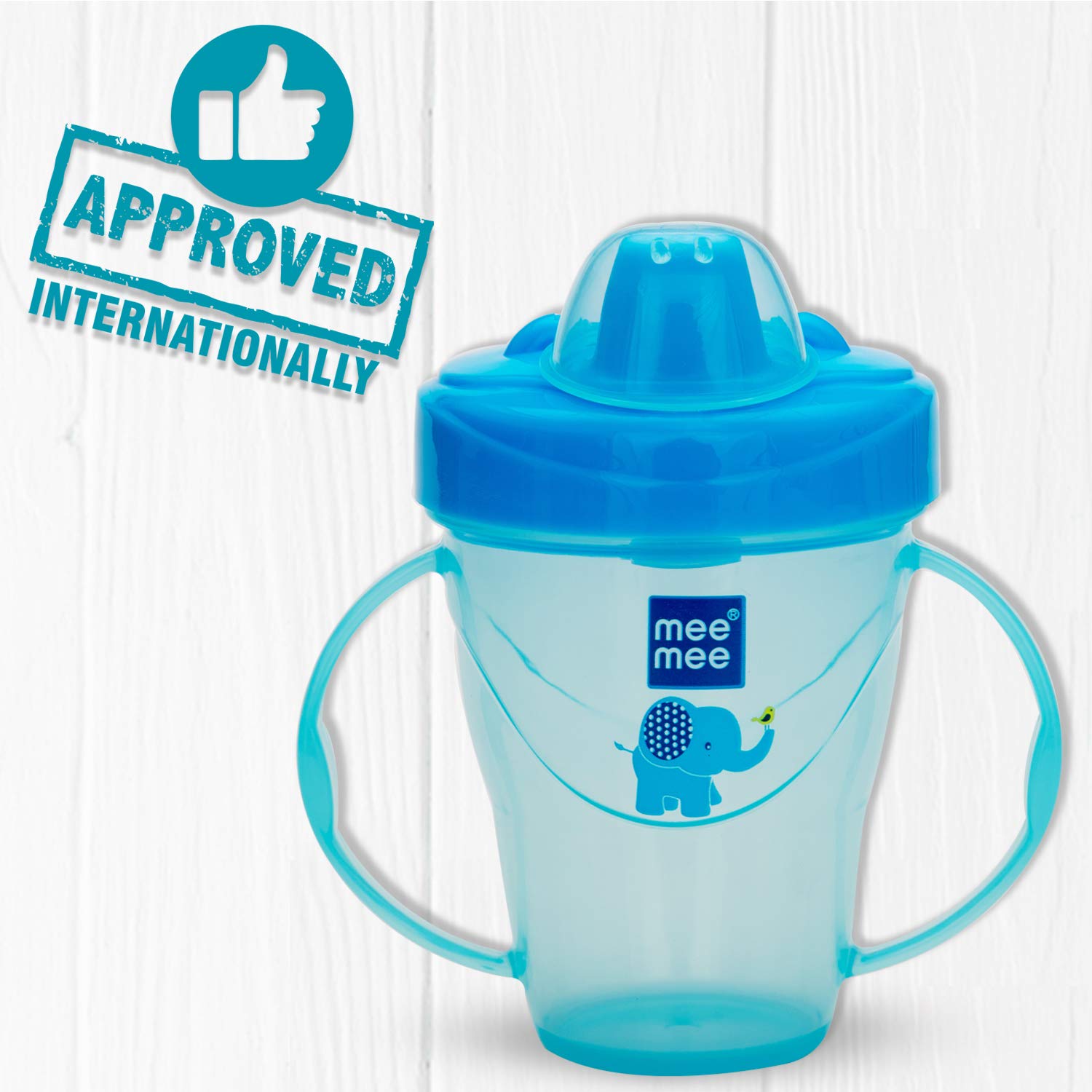 Mee Mee Plastic Easy Grip | BPA-Free | Anti Spill Sipper | Cup with Twin Handle Spout for Baby