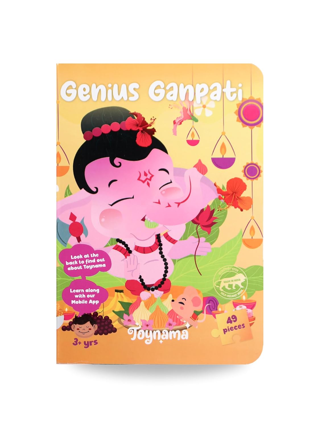Educational Toys for Kids - The Genius Ganesha Series Ages 3 and Up | Cultural Interactive Learning with App (Ganesh, Lakshmi and Saraswati, 49 pcs X 2 and 100 pcs X 1)