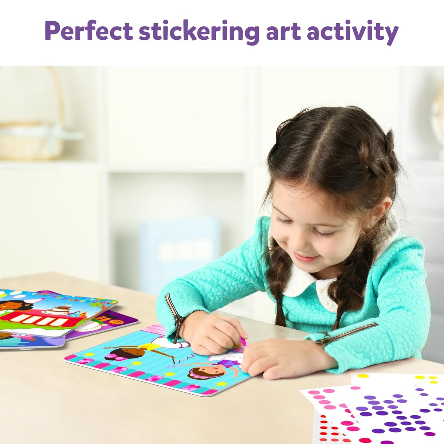 Art Activity - Dot It Dress Up, No-Mess Sticker Art for Kids, Craft Kits, DIY Activity, Gifts for Boys & Girls Ages 3-7, Perfect Travel Toy for Toddlers, Multicolor