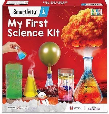 Smartivity My First Science Kit for Kids 6-12 Years I 50+ Amazing Science Experiments | Christmas, Birthday Gift for Boys & Girls | STEM Educational Toy for Kids 6,7,8,9,10,11,12 Years Old