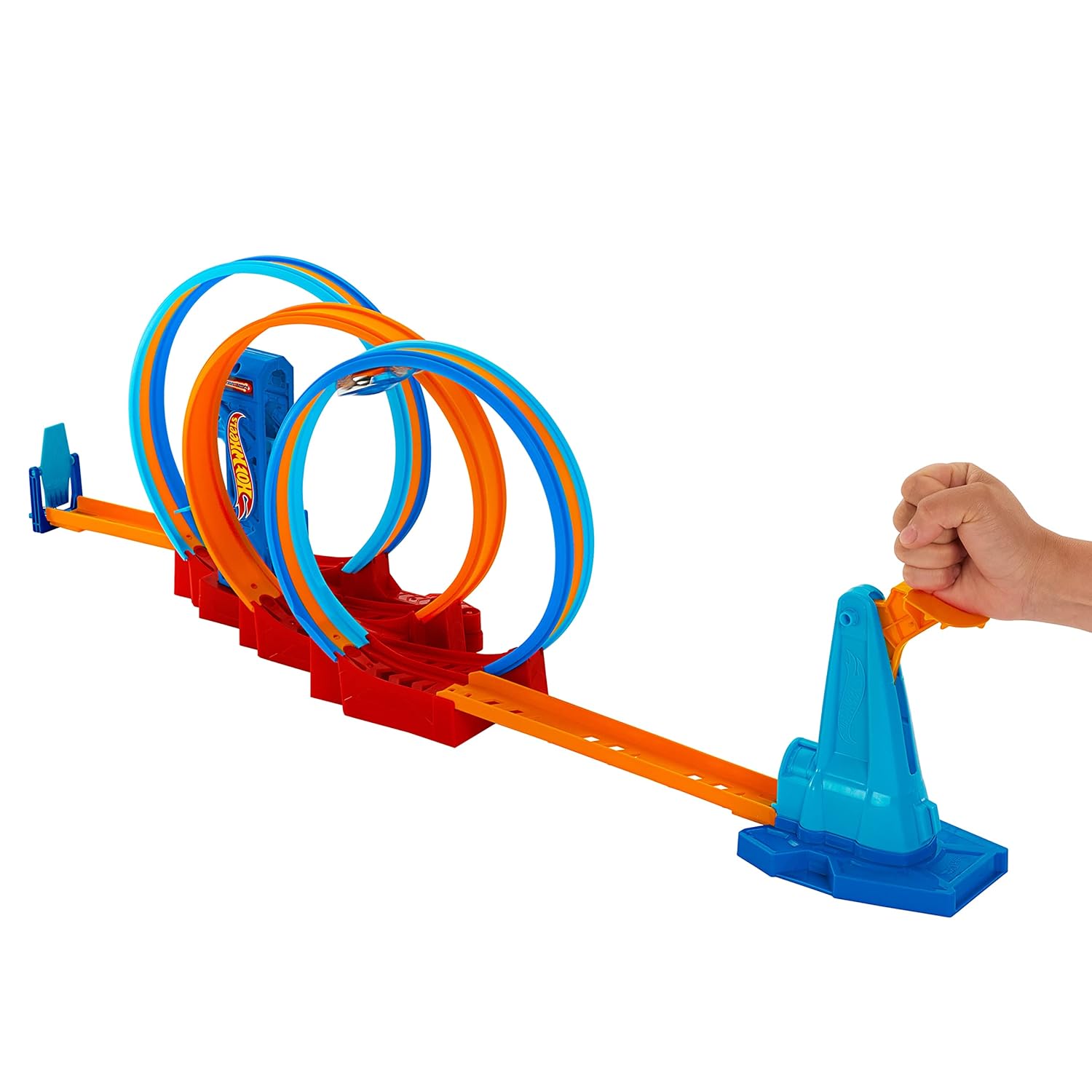 Hot Wheels Track Set, Ultra Hots Loop Madness with 3 Loops and 1 Hot Wheels Car in 1:64 Scale, Connects to Other Sets