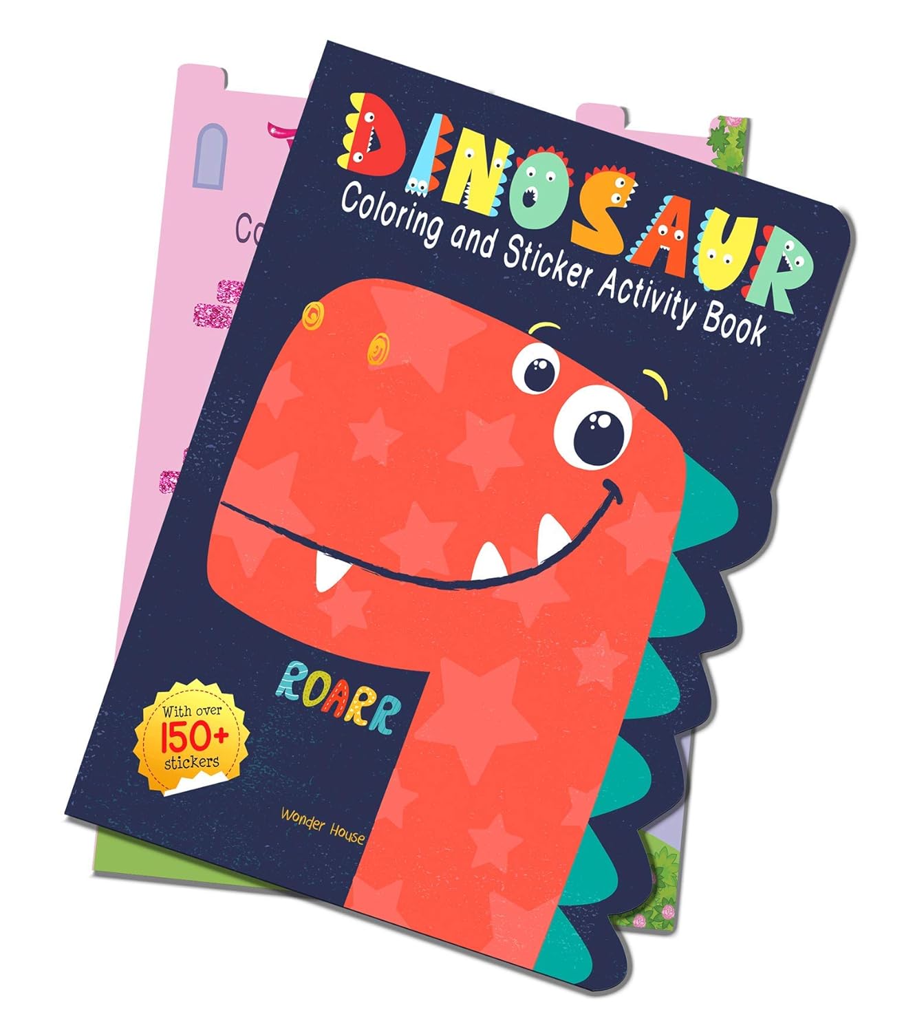 Dinosaurs - Coloring and Sticker Activity Book (With 150+ Stickers)48 pages,2-4 years