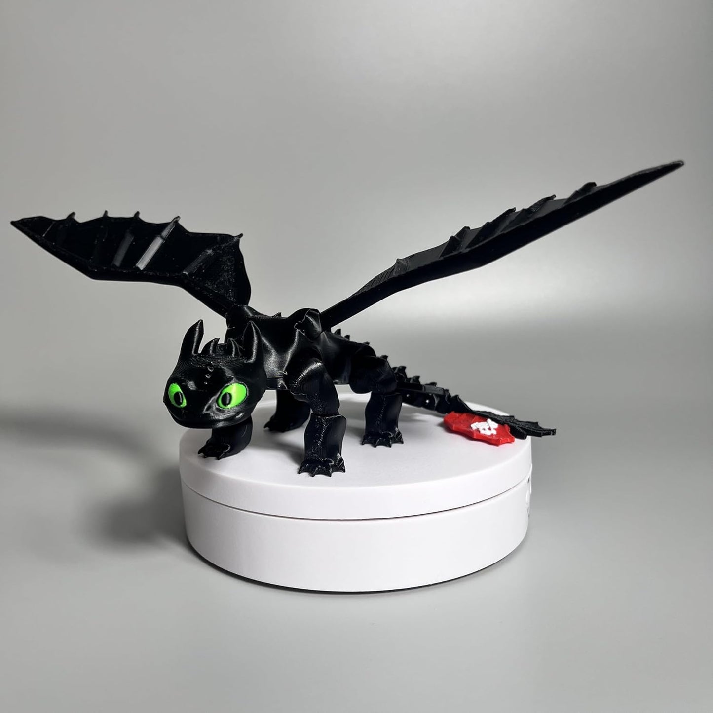 Flexible Toothless Dragon 3D Printed Night Fury