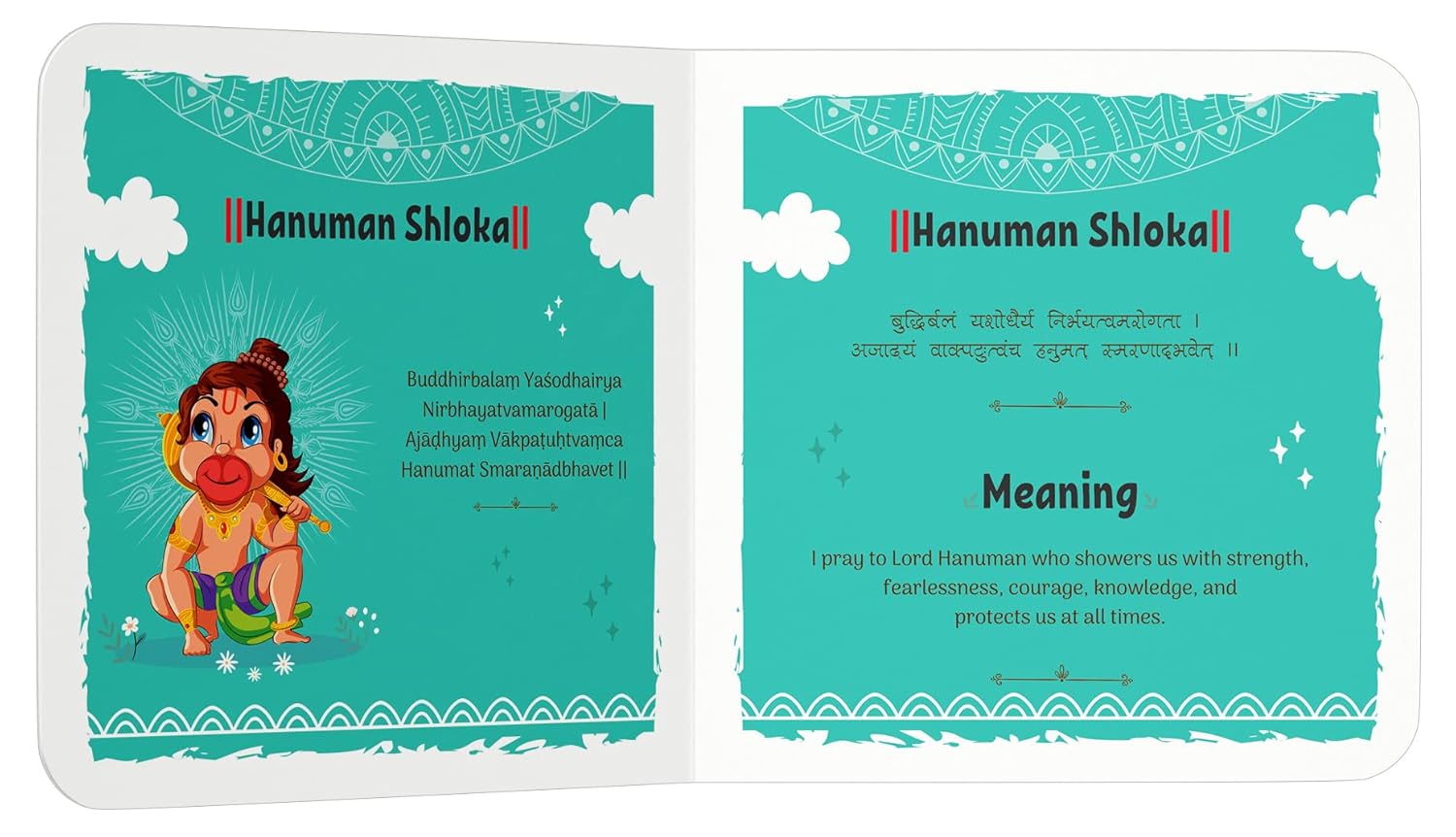 Shlokas and Mantras For Kids Illustrated Padded Board Book Learn About India's Rich Culture and Tradition In Three Languages 5-12 years