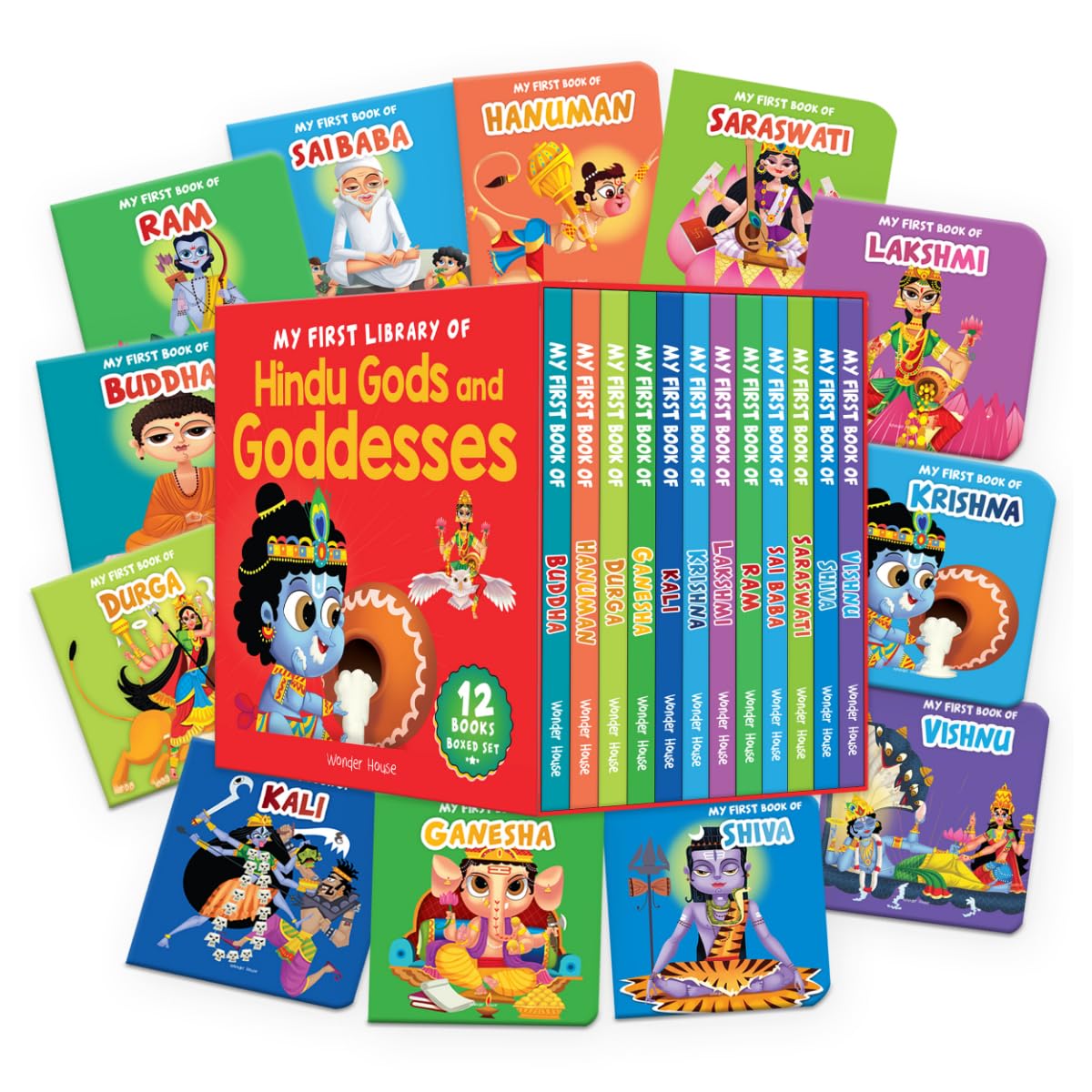 My First Library of Hindu Gods and Goddesses (Boxed Set) - Set of 12 Books