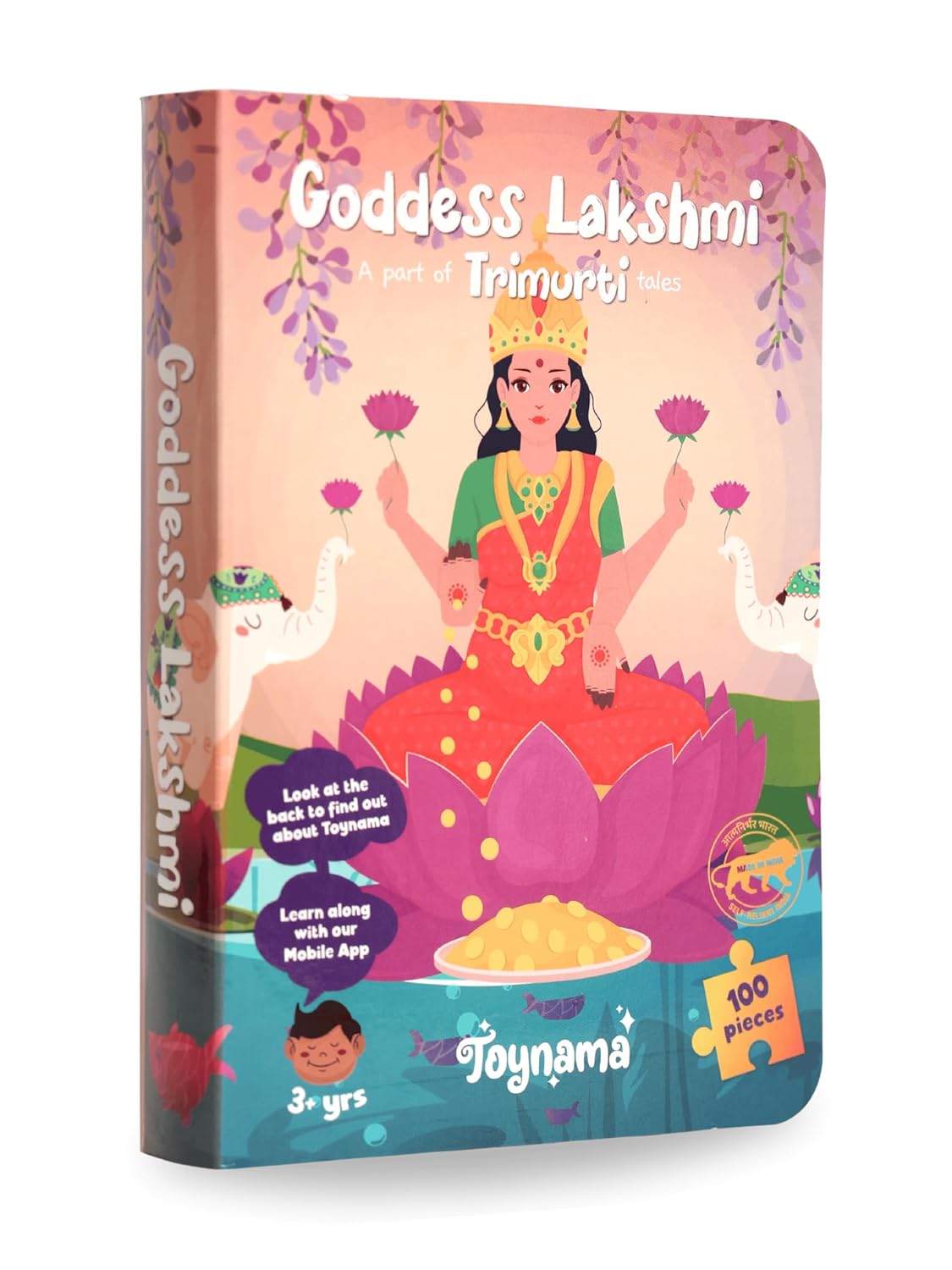 Educational Toys for Kids - The Genius Ganesha Series Ages 3 and Up | Cultural Interactive Learning with App (Ganesh, Lakshmi and Saraswati, 49 pcs X 2 and 100 pcs X 1)