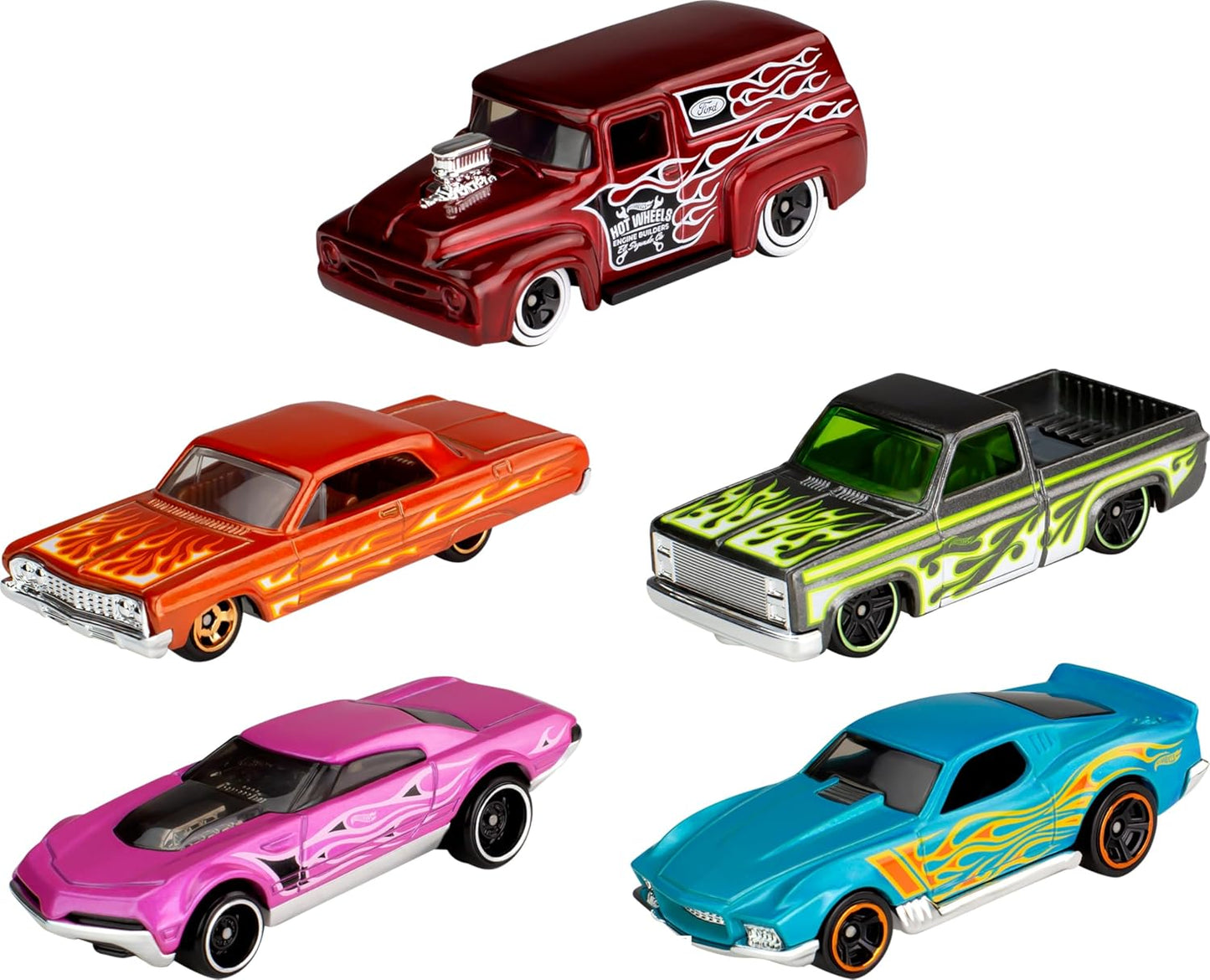 Hot Wheels 5 Car Gift Pack, Metal Cars (Styles May Vary)