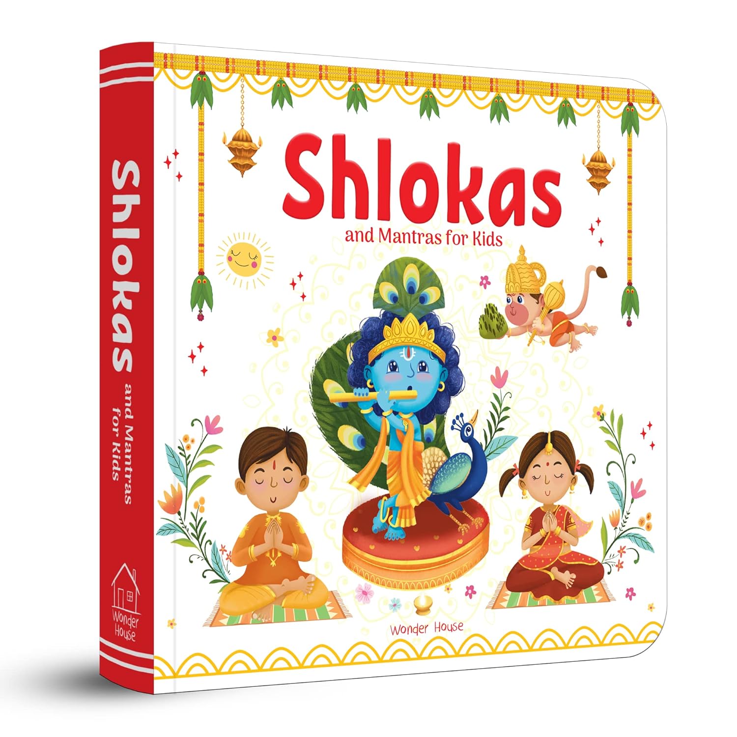 Shlokas and Mantras For Kids Illustrated Padded Board Book Learn About India's Rich Culture and Tradition In Three Languages 5-12 years