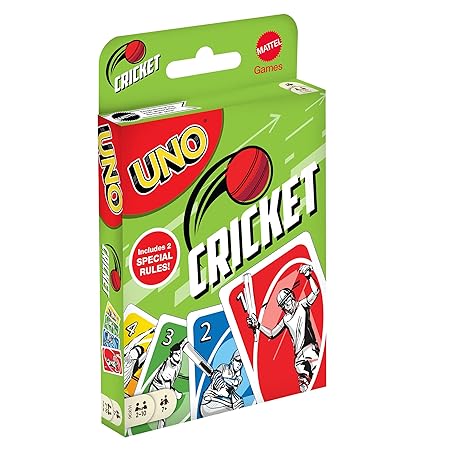 UNO Cricket Card | 2 Special Rules | 112 Cards 7+ Years