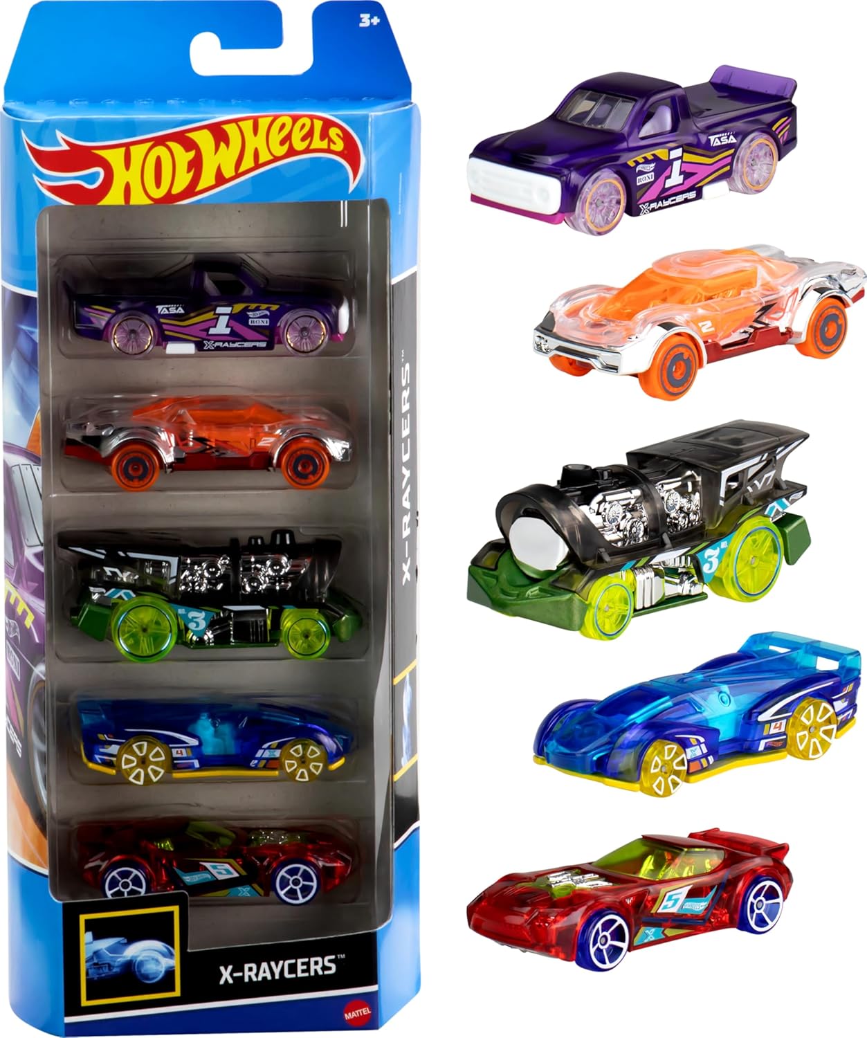 Hot Wheels 5 Car Gift Pack, Metal Cars (Styles May Vary)