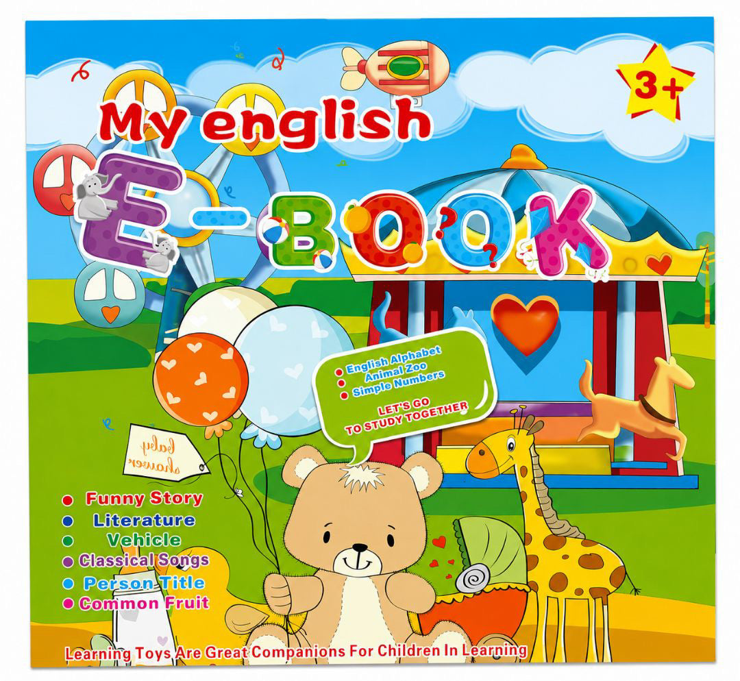 Interactive Kids Talking English Learning E-Book with Sound Pen – Educational Book for Kids 3+