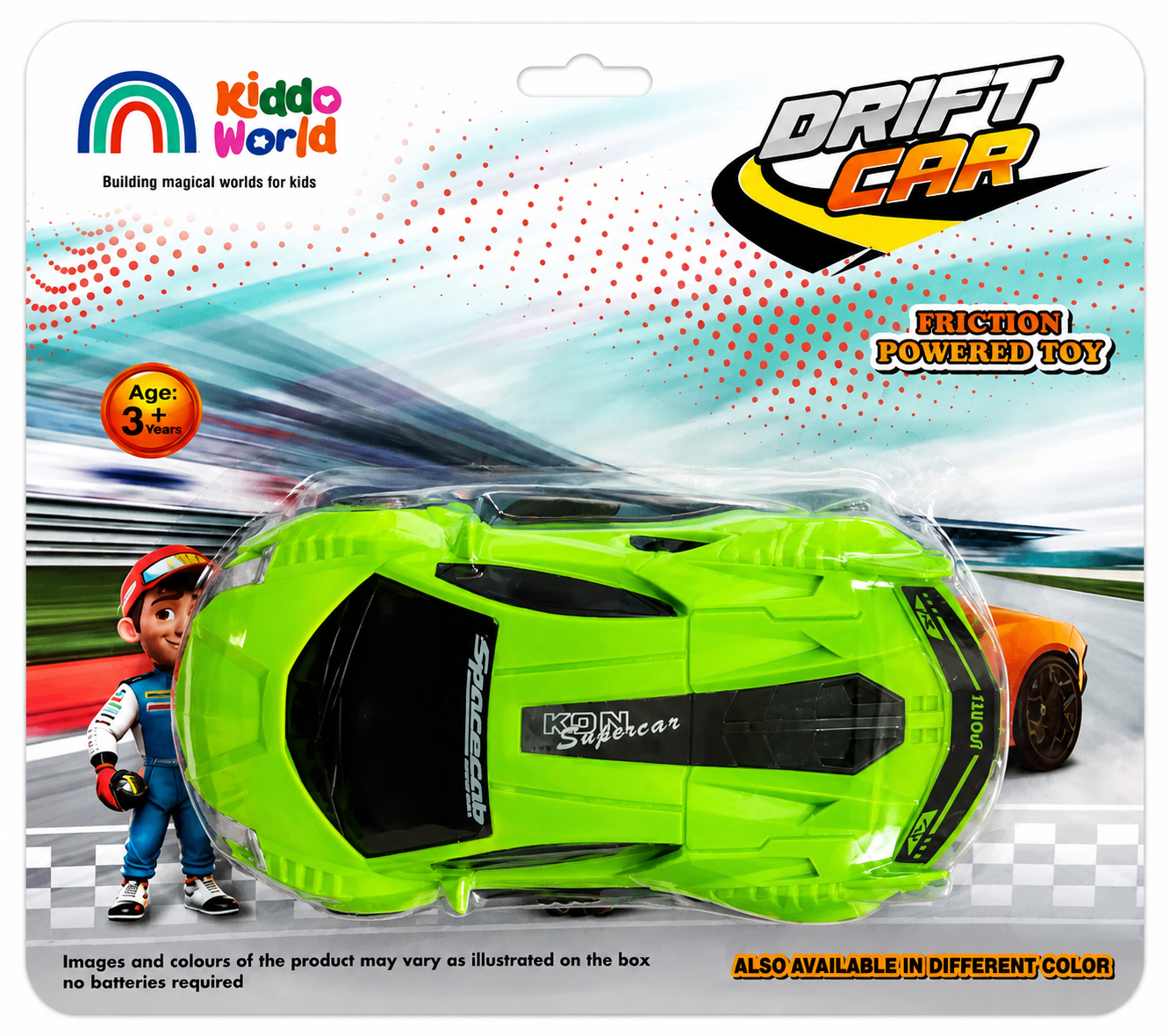 Kids Friction-Powered Drift Car Toy – Racing Sports Car for Boys & Girls 3+