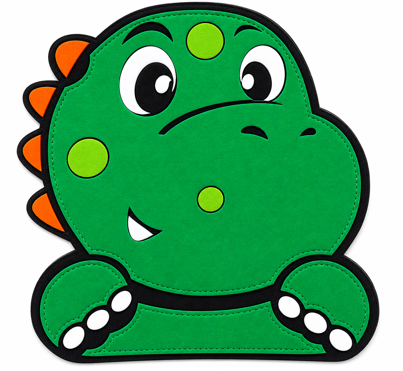 Dinosaur Busy Board for Toddlers – Montessori Sensory Activity Board with Zippers, Buckles, Laces & Learning Activities