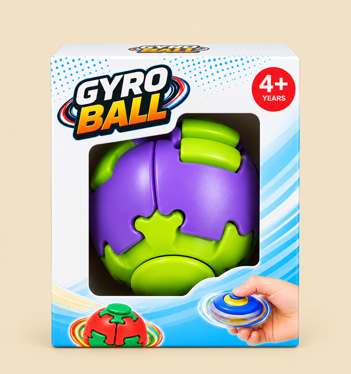 Gyro Ball – Press, Spin & Relax Toy