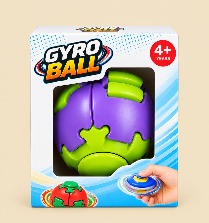 Gyro Ball – Press, Spin & Relax Toy