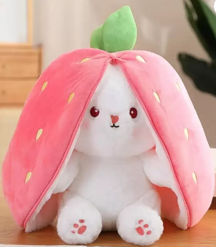 Reversible Cute Plush Big Ears Bunny