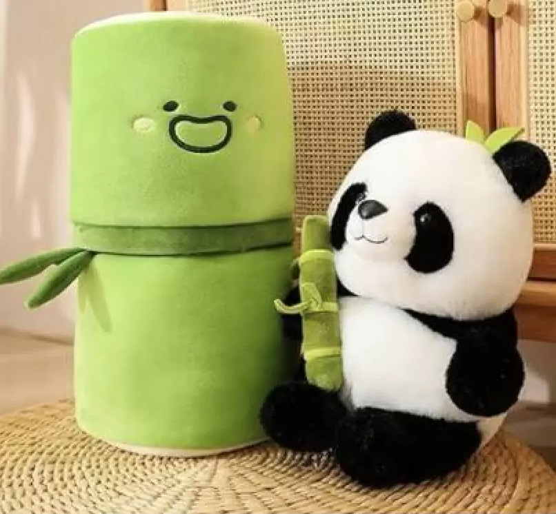 Panda Bamboo Soft Toy Reversible