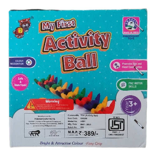 Activity Ball, Learning Activity Toy, Multicolour, 12 Months & Above, Infant And Preschool Toys