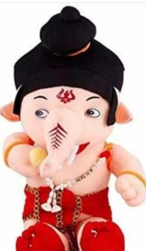 Bal Ganesh Ganpati Teddy Bear Soft Stuffed Plush Toy Kid Children Birthday Gift/Lord Ganesha Toy for Kids