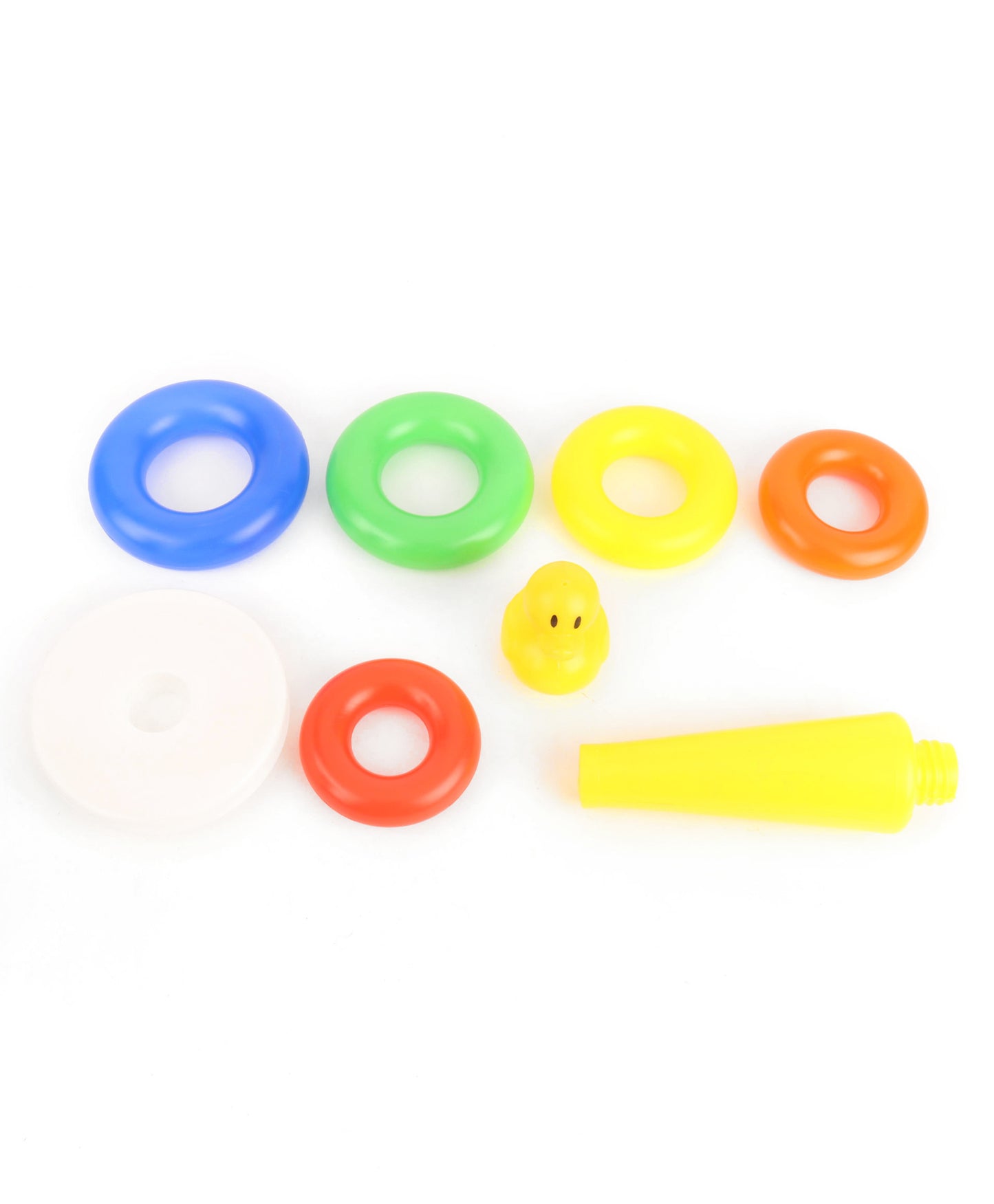 Ratnas Multicolour Small Duck Ring - Set of 8