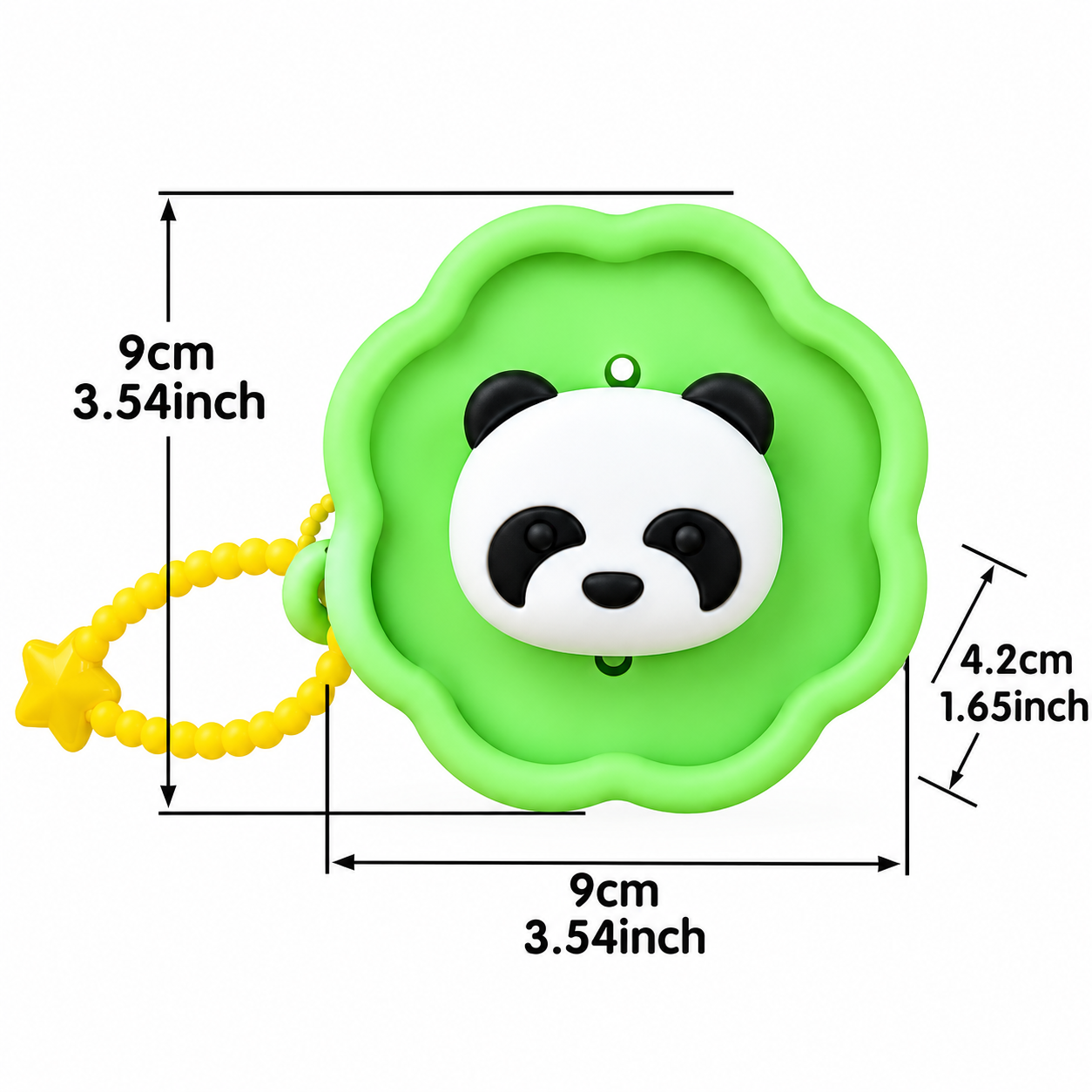 Panda Mini Pouch with Beaded Handle & Zipper – Cute Kids’ Coin & Accessory Pouch