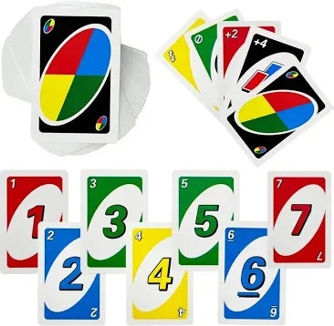 Uno Playing Card Game For 7 Yrs And Above For Adults,Set Of 112 Cards, Multicolour